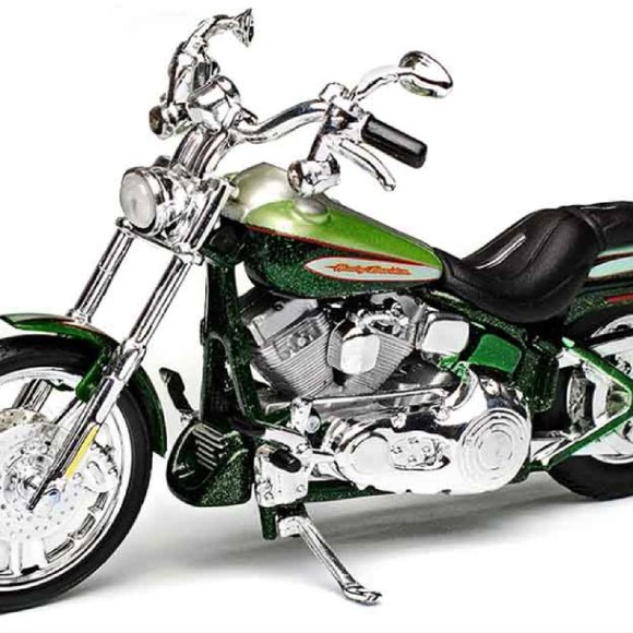 2004 Harley-Davidson FXSTDSE CVO Green Series 37 Maisto Motorcycle 1:18 - Picture 4 of 6